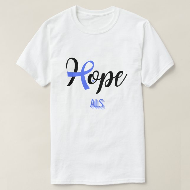 T-SHIRT ESPOIR/ALS/LOU GEHRIG'S MAASE/ UNISEX (Design devant)