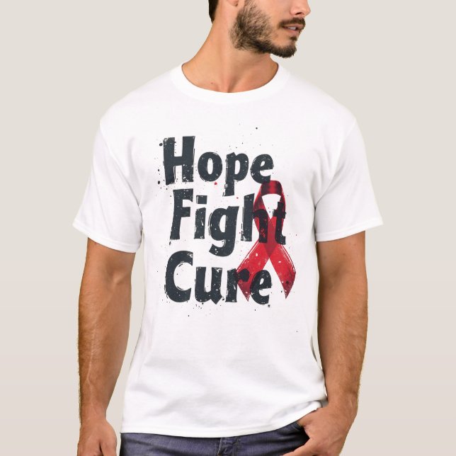 T-shirt Espoir, combattre, guérir (Devant)