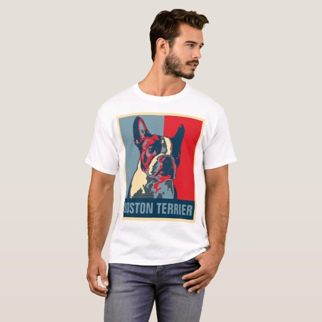 T-shirt Espoir de Boston Terrier inspiré (Devant entier)