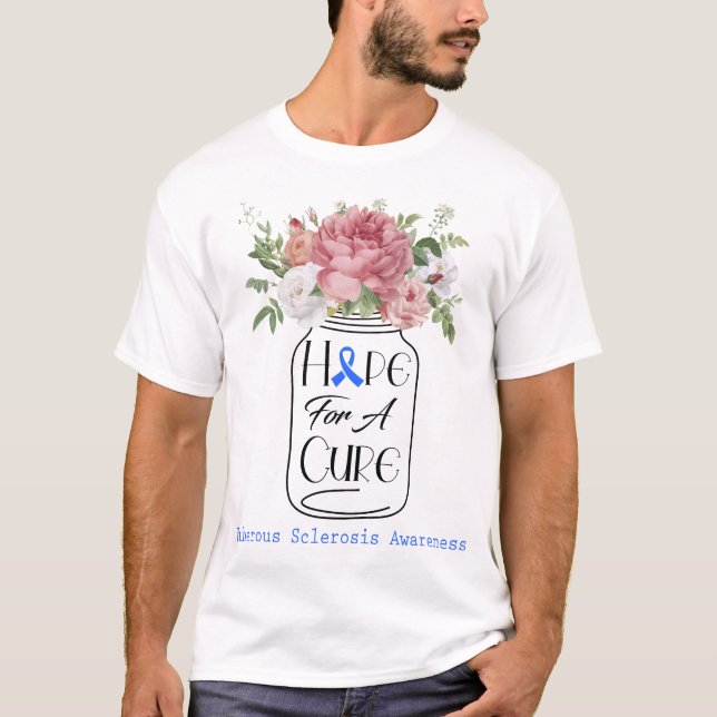 T-shirt Espoir De Fleur Pour Une Sclérose Tubereuse Soigné (Devant)