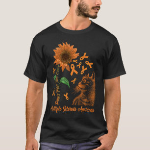 T-shirt Espoir de guérison Chat & Tournesol Sclérose en pl