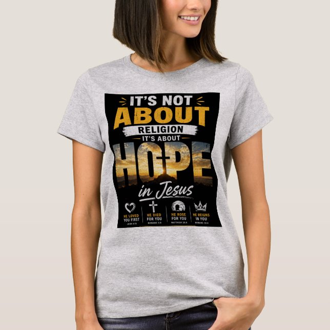 T-shirt Espoir en Jésus  (Devant)