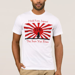 T-shirt ESPOIR pour le JAPON Samurai Drapeau Secours aux t