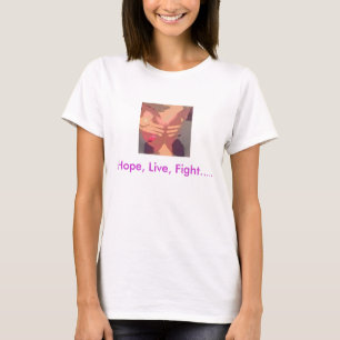T-shirt Espoir, vivant, pièce en t de conscience de lupus