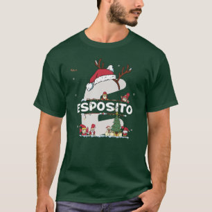 T-shirt Esposito Christmasw Esposito Nom pour les Noël drô