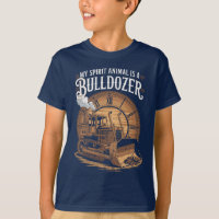 Esprit animal bulldozer motivationnel Rétro Drôle