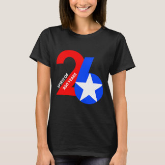 T-shirt Esprit de 26 America 2026 250 Ans 4 Juillet 1776