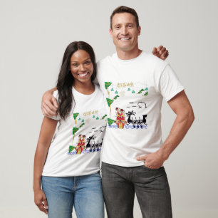 T-shirt Esprit de dragon Lotus blanc