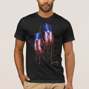 T-shirt Esprit de l'obscurité de boxe de Puertro Rican