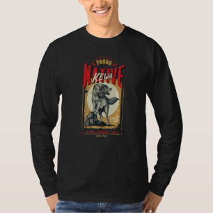 T-shirt Esprit de loup né Kewa amérindien rétro