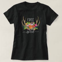 Esprit Libre Moderne Boho Chic Fleurs Bois de Cerf
