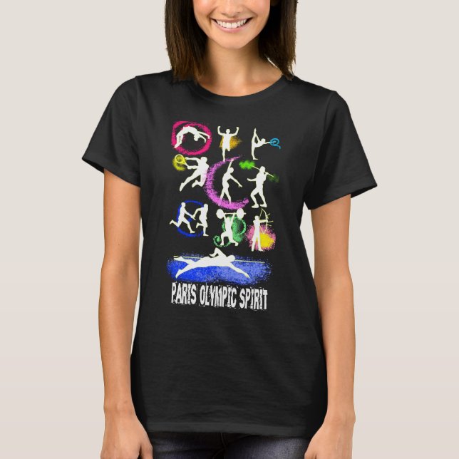 T-shirt Esprit olympique de Paris (Devant)