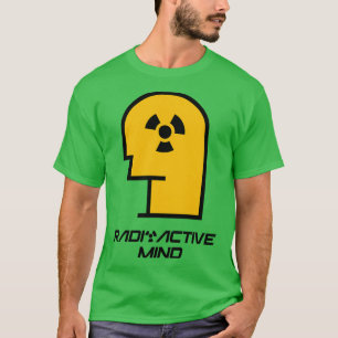 T-shirt Esprit radioactif en forme de tête en couleur jaun