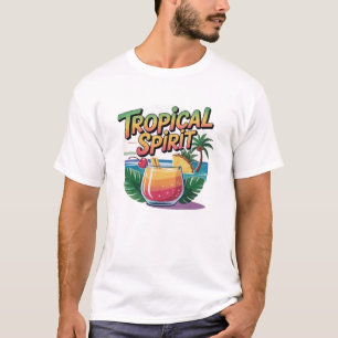 T-shirt esprit tropical