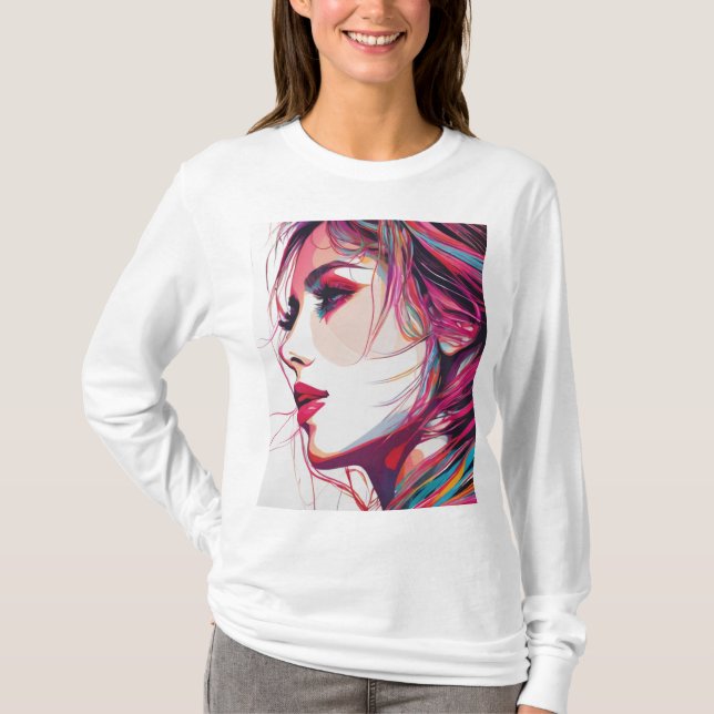 T-shirt Esquisse couleur (Devant)