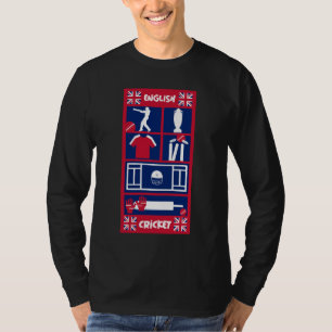 T-shirt Essai de cricket anglais