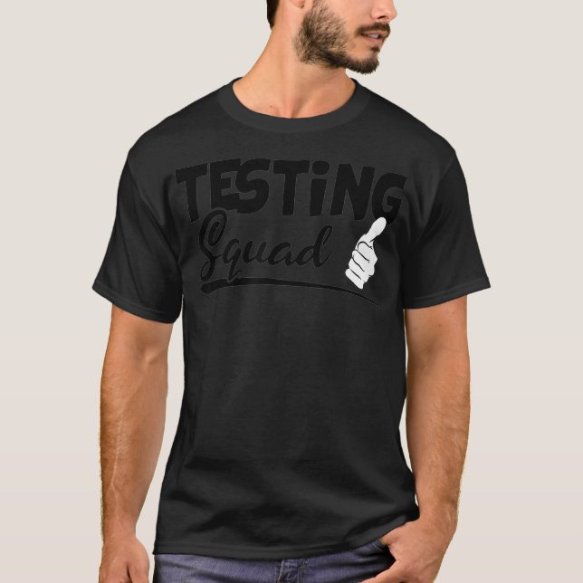 T-shirt Essai Escadron Drôle Examen Cadeaux Jour D'Examen  (Devant)
