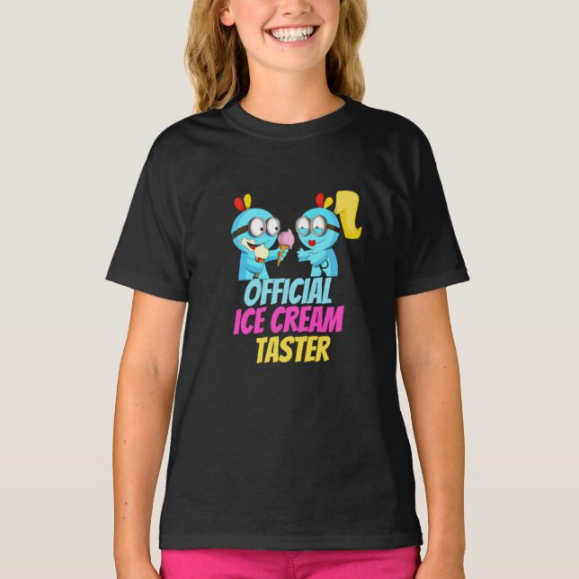 T-shirt Essai officiel de crème glacée (Devant)