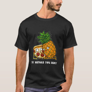 T-shirt Essayer Avant De Refuser Étrange Surfer Pizza À L'