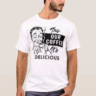 T-shirt Essayez notre café