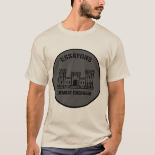 T-shirt Essayons Combat Engineer Badge Tee