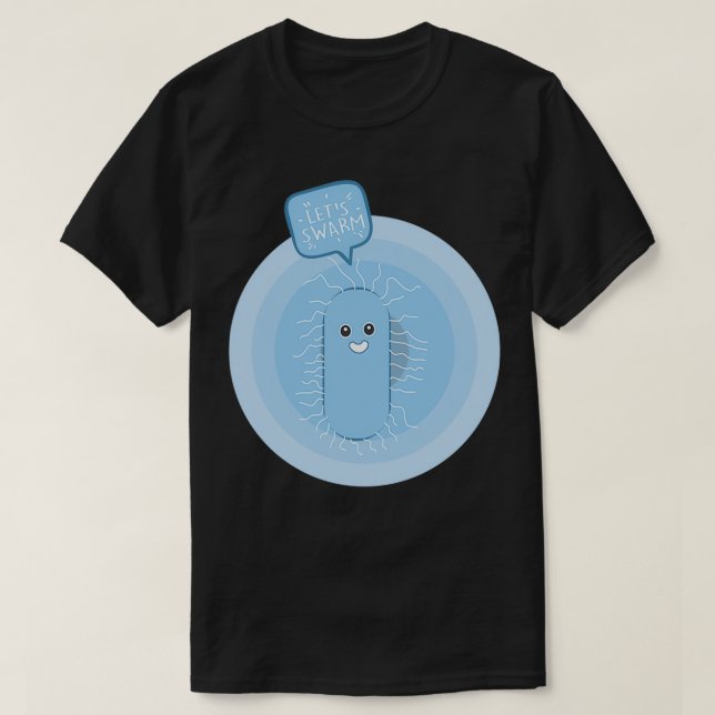 T-shirt Essayons de drôles proteus bactéries grouillant Cl (Design devant)