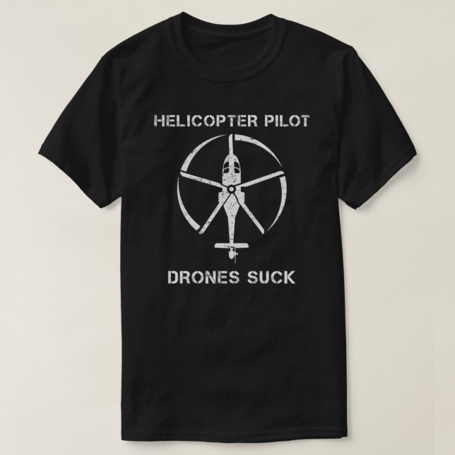 T-shirt Essential pour pilote d'hélicoptère amusan (Design devant)