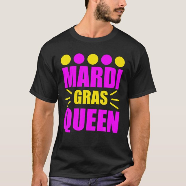 T-shirt Essentiel de Mardi Gras Queen (Devant)