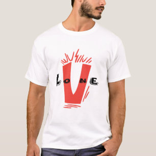T-Shirt essentiel en V seul