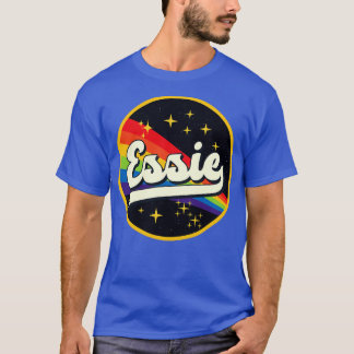 T-shirt Essie Arc En Ciel Dans L'Espace Style Vintage