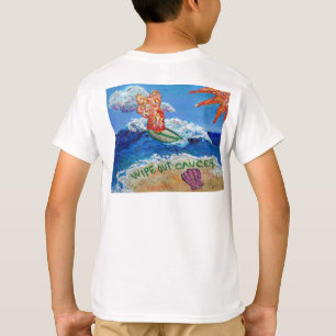 T-shirt Essuyer le cancer Chemise Ange (dos)