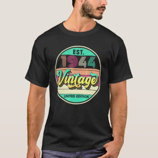 T-shirt Est 1944 Vintage 1944 Édition Limitée 78e Annivers