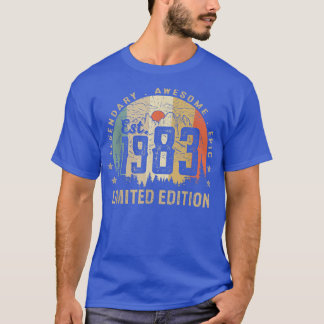 T-shirt Est 1983 Limited Edition 39e Anniversaire Cadeaux