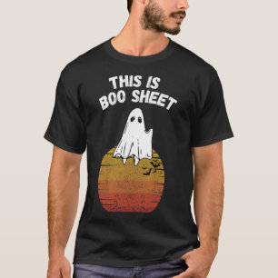 T-shirt Est Boo Sheet Ghost Retro Halloween Costume facile