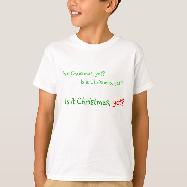 T-shirt "Est-ce Noël, encore ?" (Devant)