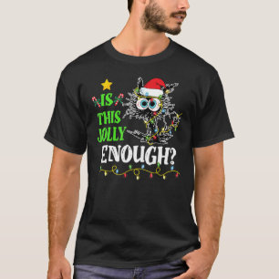 T-shirt Est-Ce Que Ce Jolly Assez Chat Noir Joyeux Noël Tr