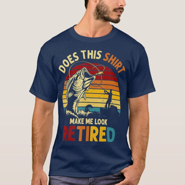 T-shirt Est-Ce Que Cela Me Rendre Apparence Retraite Pêche (Devant)