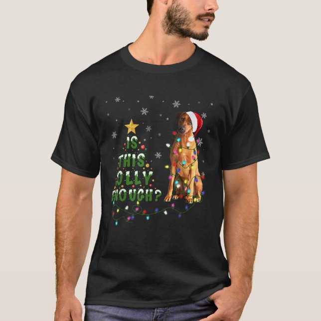 T-shirt Est-Ce Que C'Est Assez Jolly Assez Rhodesian Ridge (Devant)