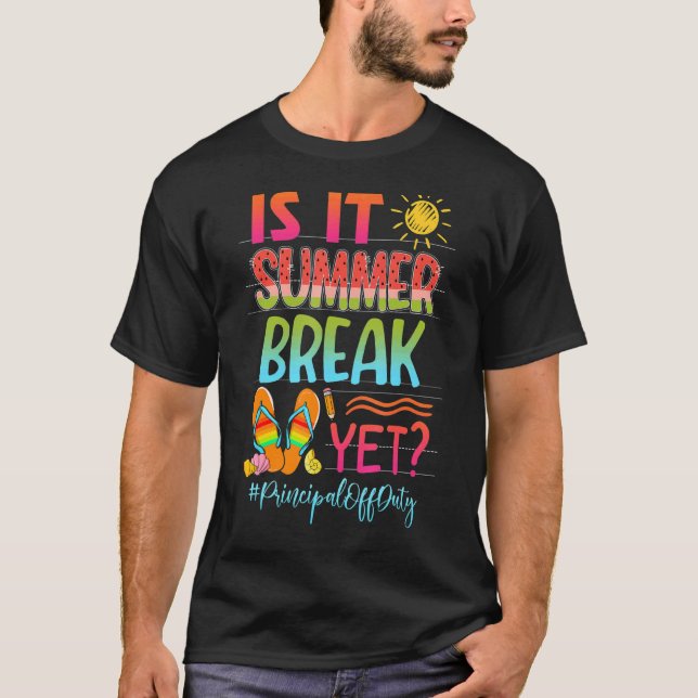T-shirt Est-Ce Que C'Est Pause D'Été Pourtant Principal Ho (Devant)