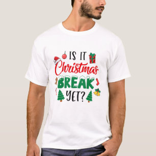 T-shirt Est-Ce Que C'Est Pause Noël Pourtant Noël Drôle Po