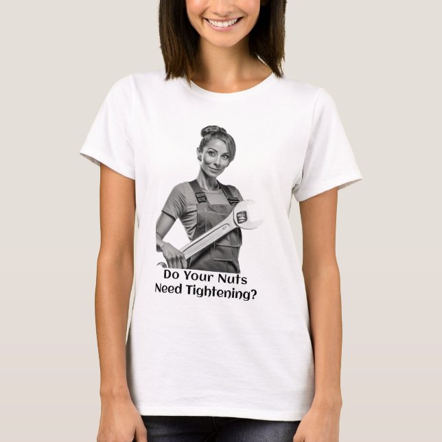 T-shirt Est-Ce Que Vos Noix Ont Besoin D'Être Serrées ? -T (Devant)
