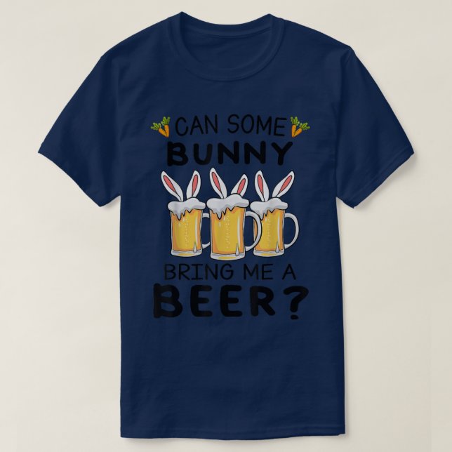 T-shirt Est-Ce Qu'Un Lapin Peut M'Apporter Une Bière, Amou (Design devant)