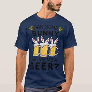 T-shirt Est-Ce Qu'Un Lapin Peut M'Apporter Une Bière, Amou