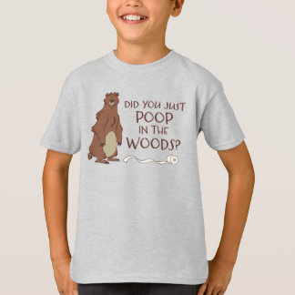 T-shirt Est-Ce Qu'Un Ours Poop Dans Le Bois ?