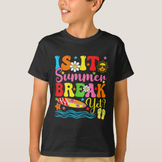 T-shirt Est-Il Pause Été Pourtant Vacances Enseignant Dern