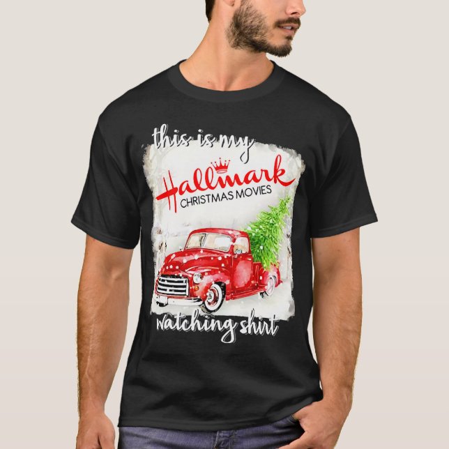 T-shirt est ma chemise de veille de Noël Hallmark (Devant)