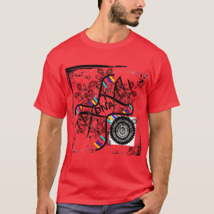 T-Shirt est une jambe d'ADN rouge à hélice