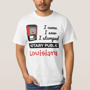 T-shirt Est Venu Voir Stampille Notaire Public Timide Loui