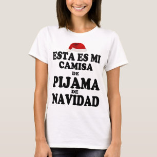 T-shirt Esta es Mi Pijama De Navidad Camiseta De Navidad