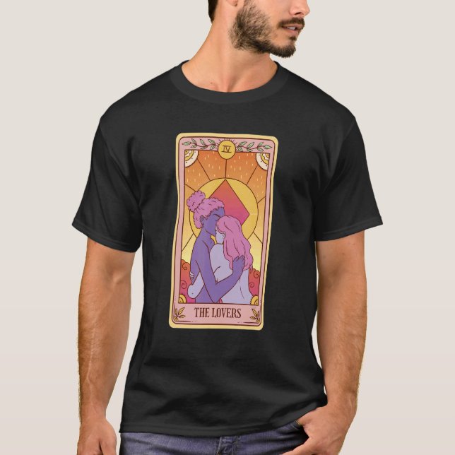 T-shirt Esthétique céleste Triple Lune Wicca Tarot de cuis (Devant)